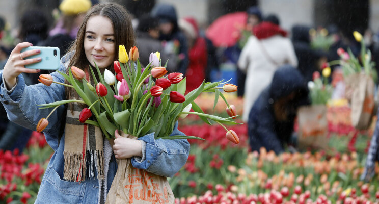 200.000 tulpen verhuizen naar het Museumplein 200.000 tulpen verhuizen naar het Museumplein